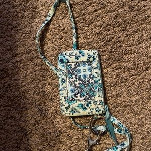 Vera Bradley blue lanyard